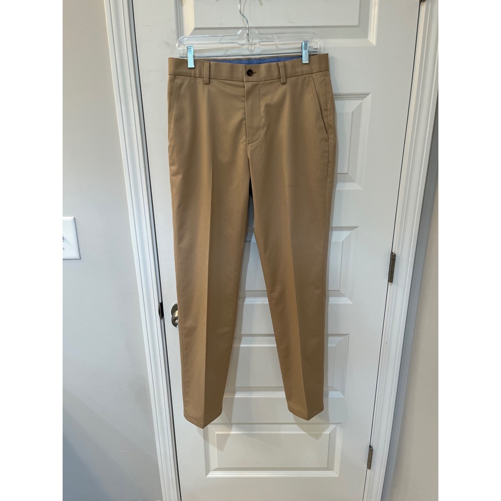 Brooks Brothers Mens Advantage Chino Slim Fit Khaki Pants 31x30.5 Stretch Cotton
